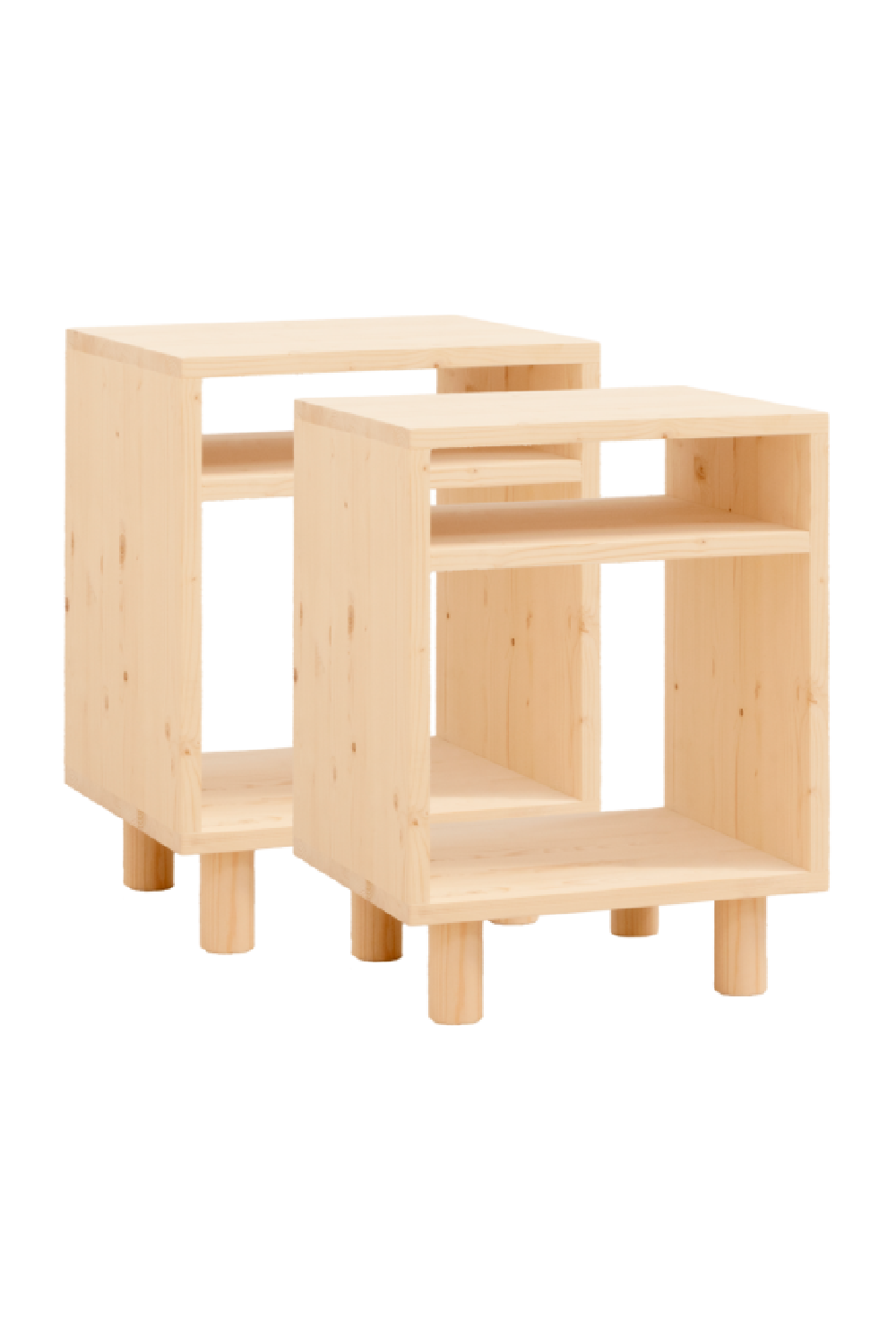 Minimalist Wooden Nightstands (2) | Decowood Hera | Oroa.com