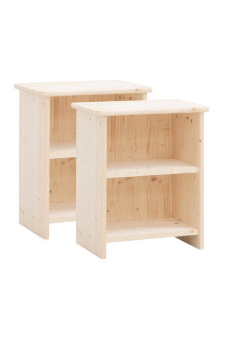 Wooden Open Compartment Nightstands (2) | Decowood Ion | Oroa.com