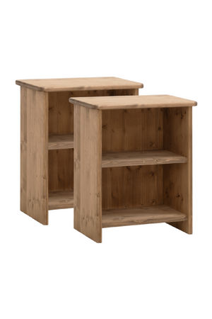 Wooden Open Compartment Nightstands (2) | Decowood Ion | Oroa.com