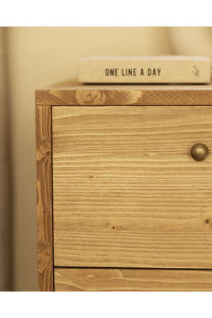 2-Drawer Wooden Nighstand Set (2) | Decowood Saura | Oroa.com