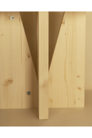 Geometric Base Wooden Side Tables (2) | Decowood Vega | Oroa.com