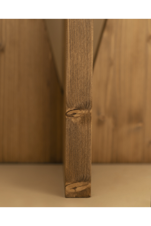 Geometric Base Wooden Side Tables (2) | Decowood Vega | Oroa.com