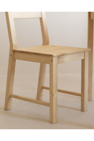 Pine Wood Dining Chair Set (6) | Decowood Lucia | Oroa.com