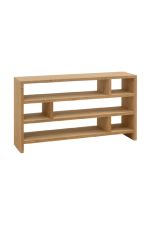 Solid Wood Low Bookshelf | Decowood Rose  | OROA.com