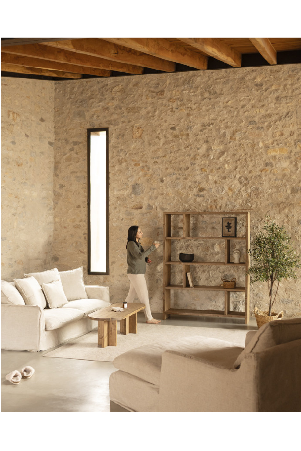 Solid Wood Bookcase | Decowood Rose | Oroa.com