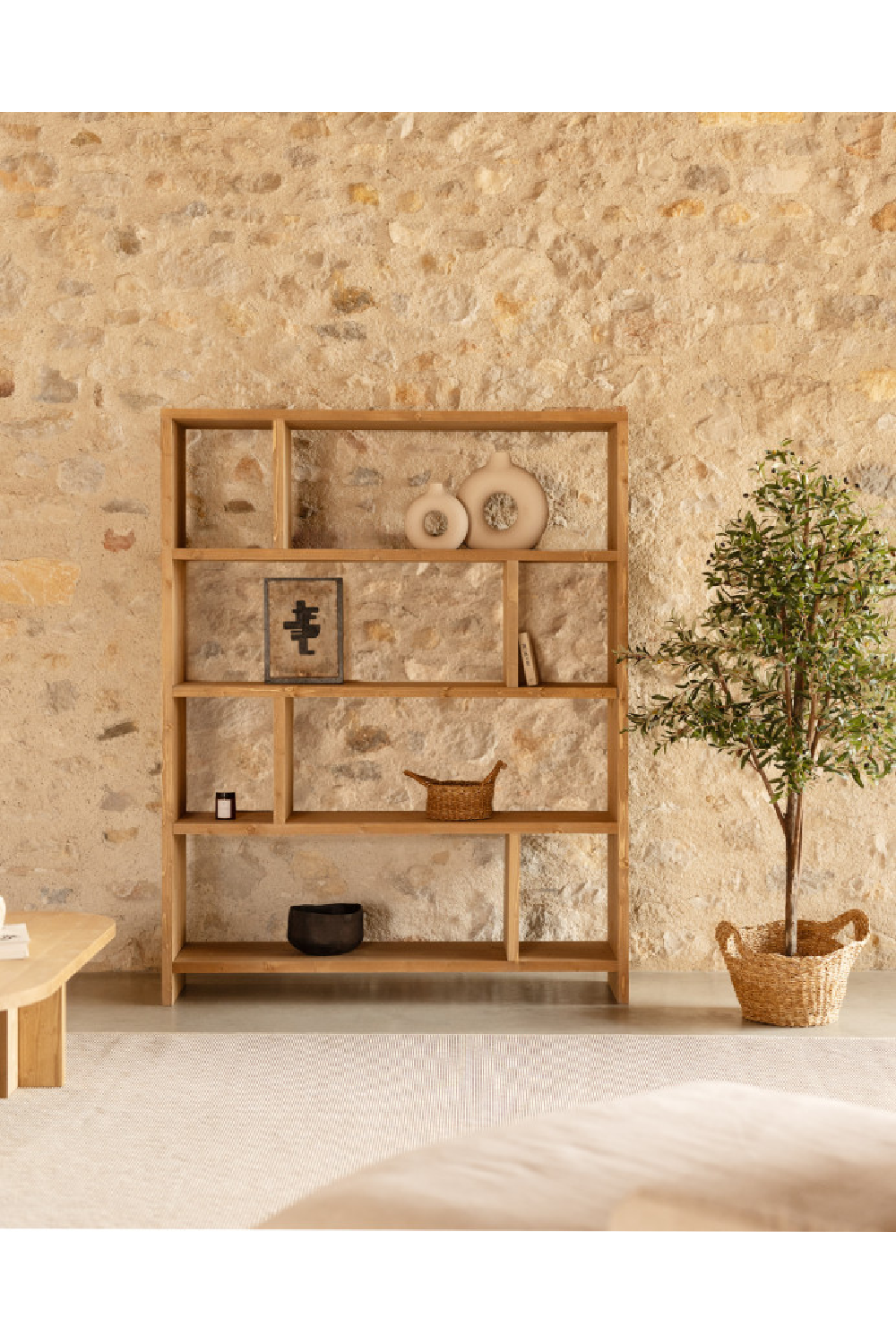 Solid Wood Bookcase | Decowood Rose | Oroa.com