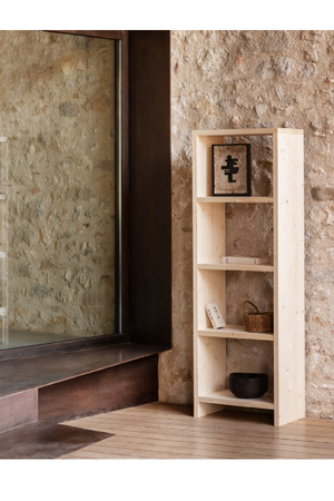 Solid Wood 4-Layer Bookcase | Decowood Rose | Oroa.com