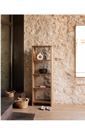 Solid Wood 4-Layer Bookcase | Decowood Rose | Oroa.com