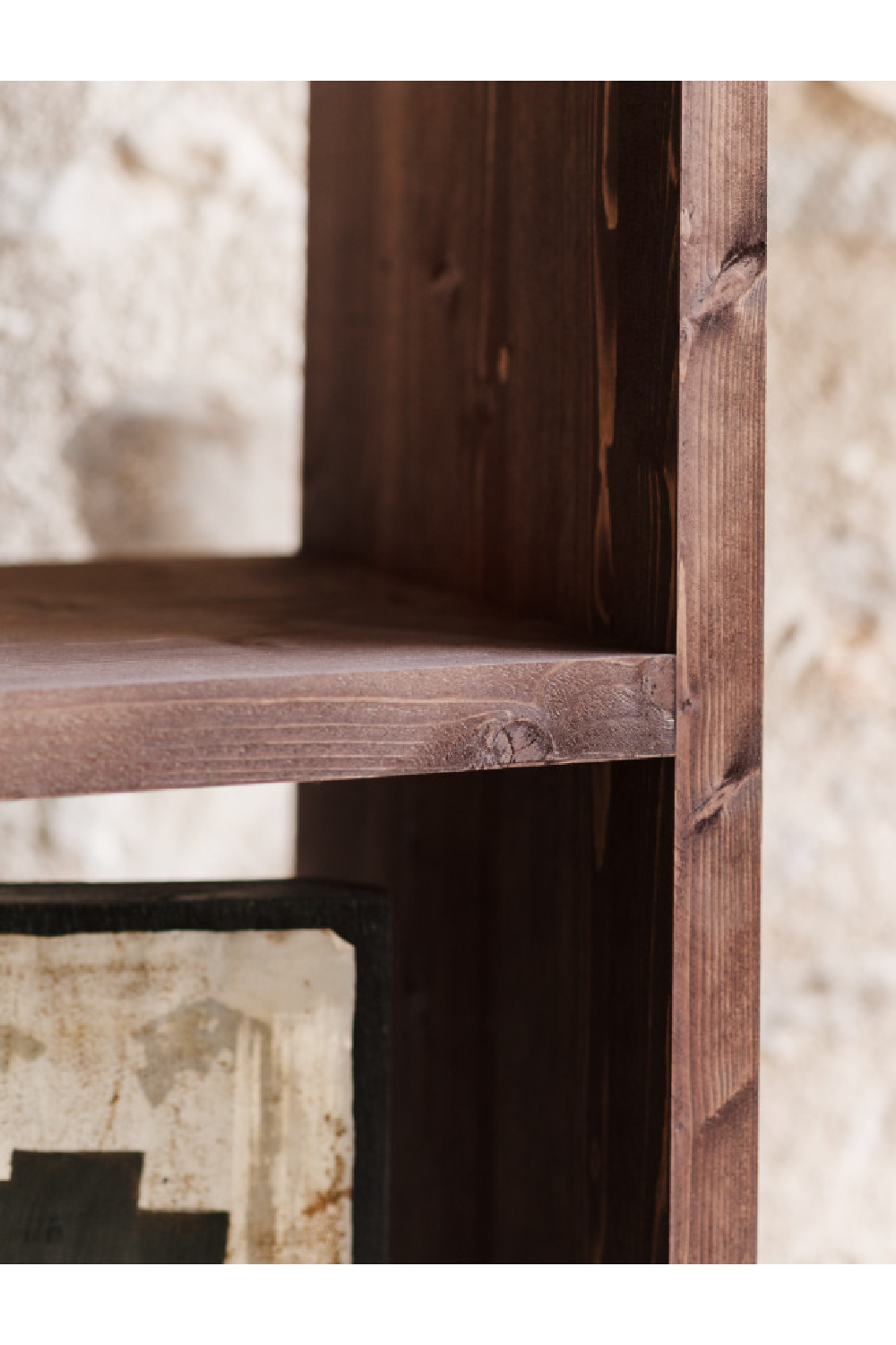 Solid Wood 4-Layer Bookcase | Decowood Rose | Oroa.com