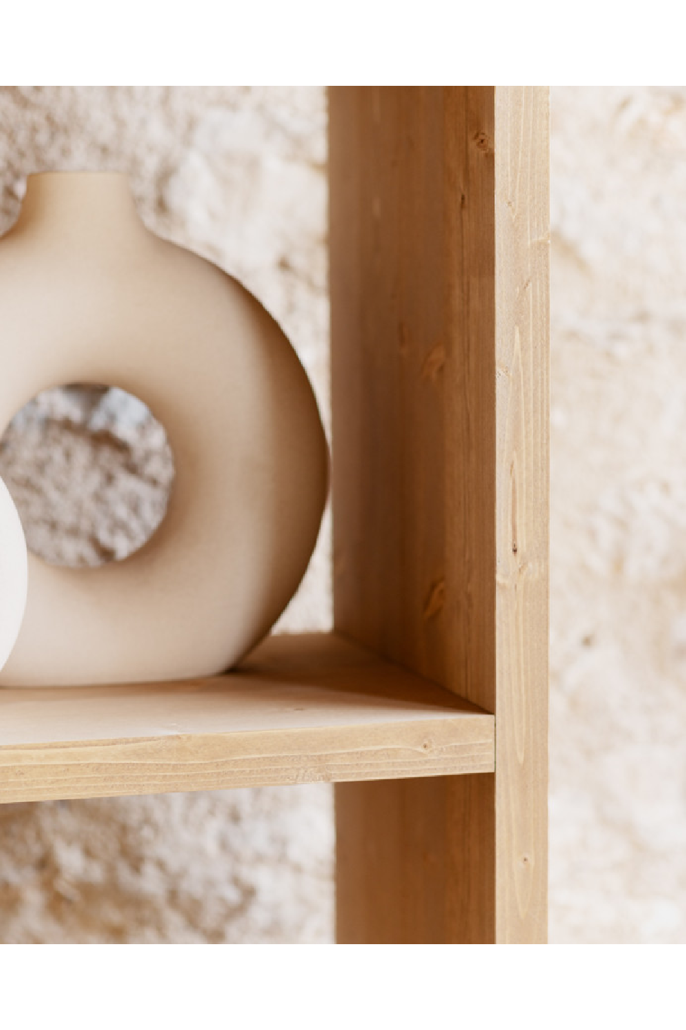 Solid Wood 4-Layer Bookcase | Decowood Rose | Oroa.com