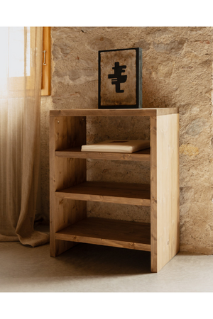 Solid Wood 3-Layer Bookcase | Decowood Rose | Oroa.com