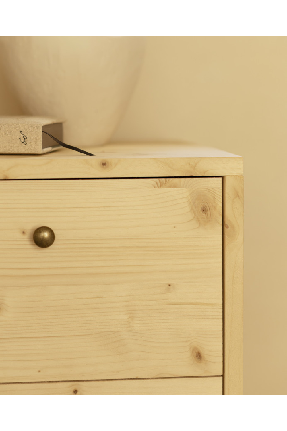2-Drawer Wooden Bedside Table | Decowood Saura | OROA.com