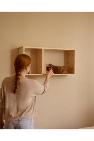 Minimalist Wooden Side Shelf | Decowood Saura | OROA.com