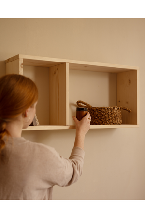 Minimalist Wooden Side Shelf | Decowood Saura | OROA.com