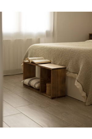 Minimalist Wooden Side Shelf | Decowood Saura | OROA.com