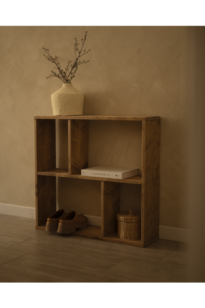 Minimalist Wooden Side Shelf | Decowood Saura | OROA.com