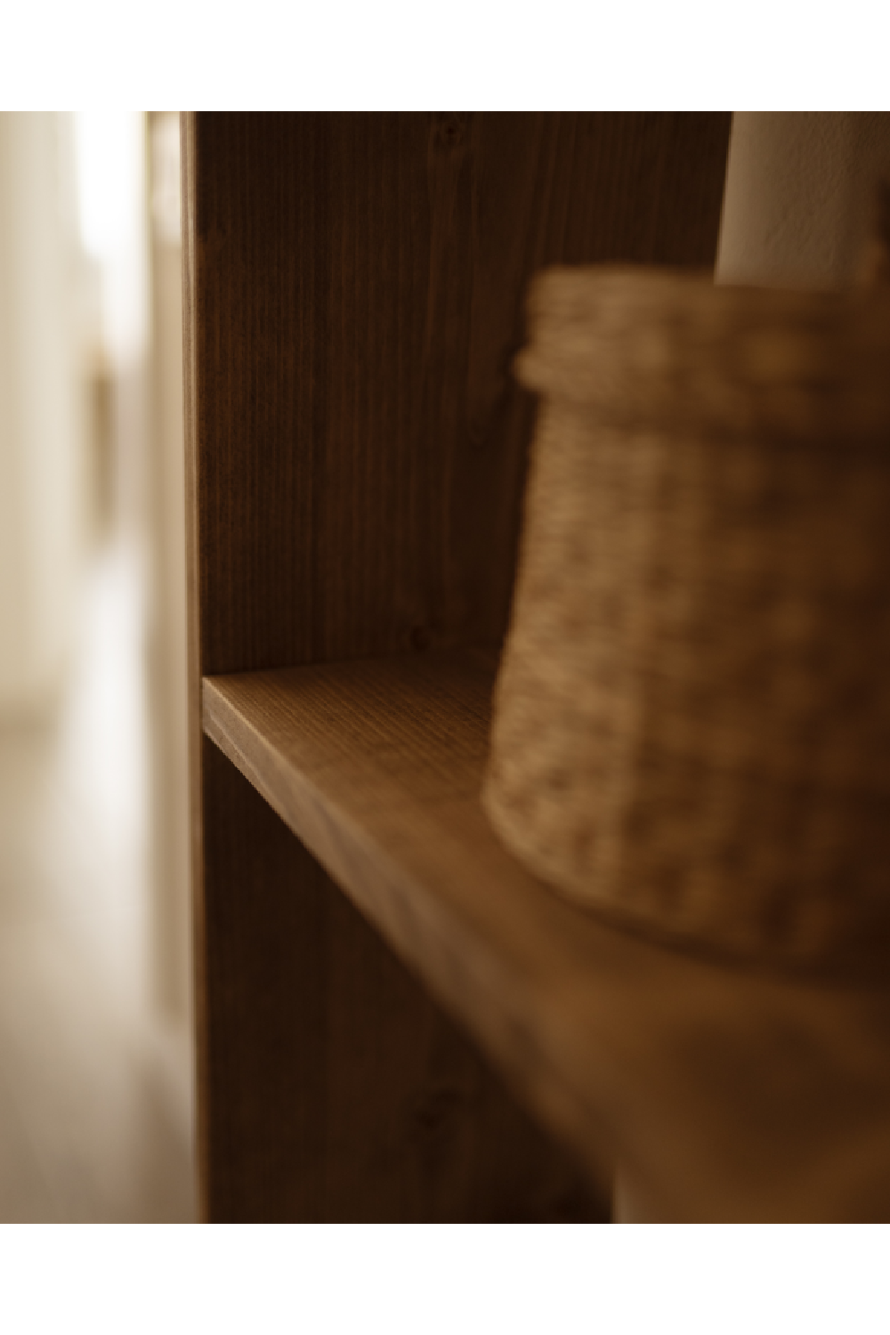 Minimalist Wooden Side Shelf | Decowood Saura | OROA.com