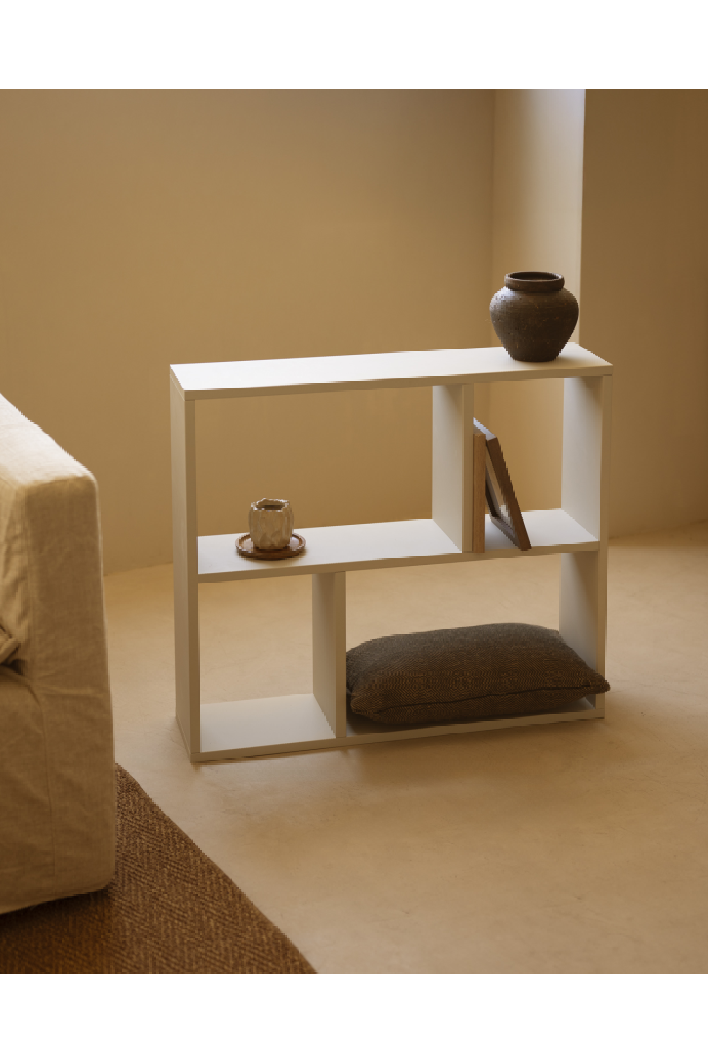 Minimalist Wooden Side Shelf | Decowood Saura | OROA.com
