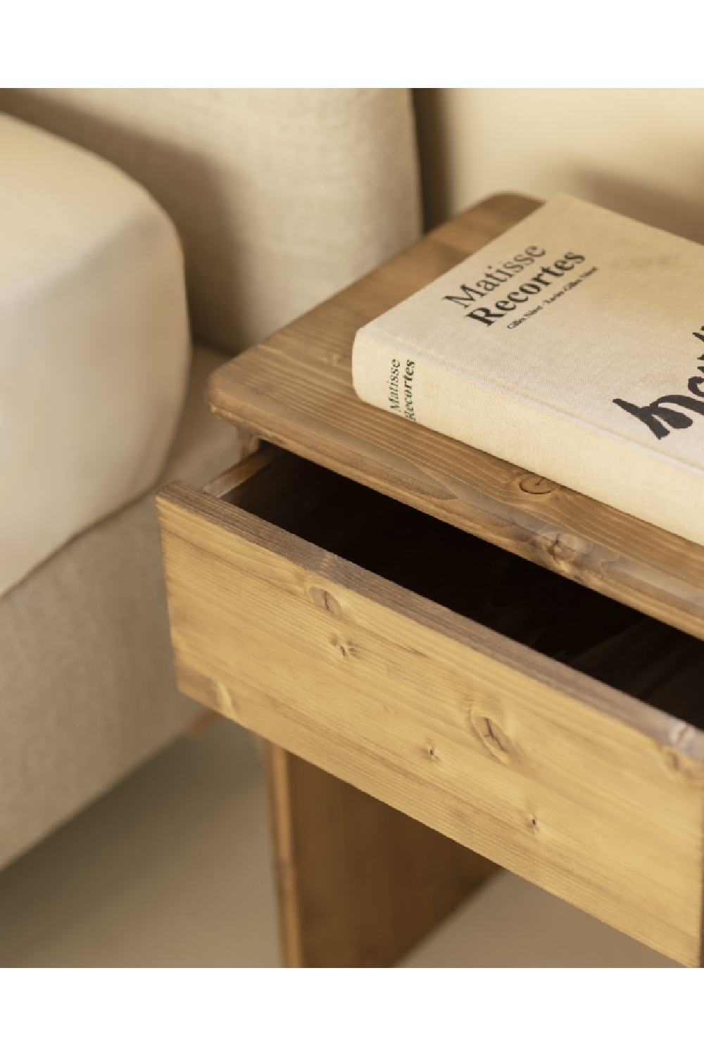 Minimalist 1-Drawer Nightstand | Decowood Sigrid | Oroa.com