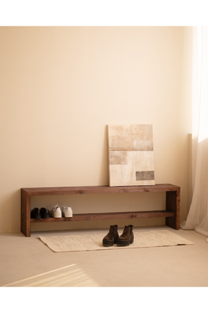 Solid Wood Shoe Bench | Decowood Telva | OROA.com