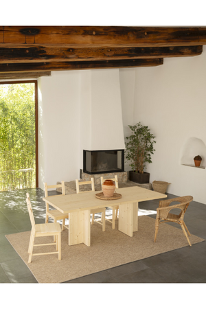 Rectangular Solid Wood Dining Table | Decowood Tena | Oroa.com