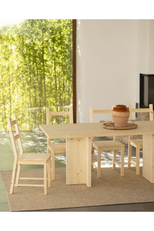 Rectangular Solid Wood Dining Table | Decowood Tena | Oroa.com