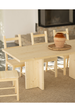 Rectangular Solid Wood Dining Table | Decowood Tena | Oroa.com