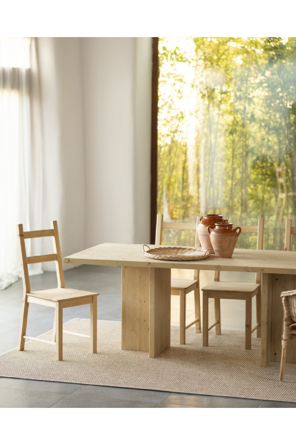 Rectangular Solid Wood Dining Table | Decowood Tena | Oroa.com