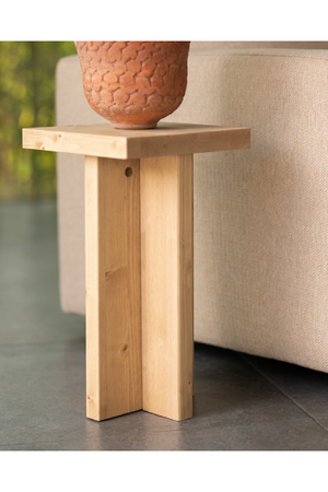 Square Solid Wood Side Table | Decowood Tena | Oroa.com