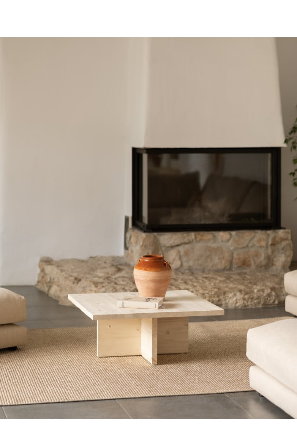 Square Solid Wood Coffee Table | Decowood Tena | Oroa.com