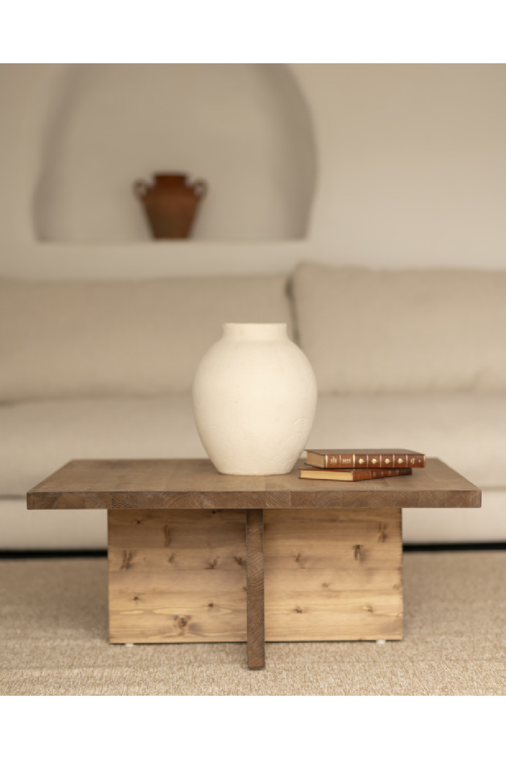 Square Solid Wood Coffee Table | Decowood Tena | Oroa.com
