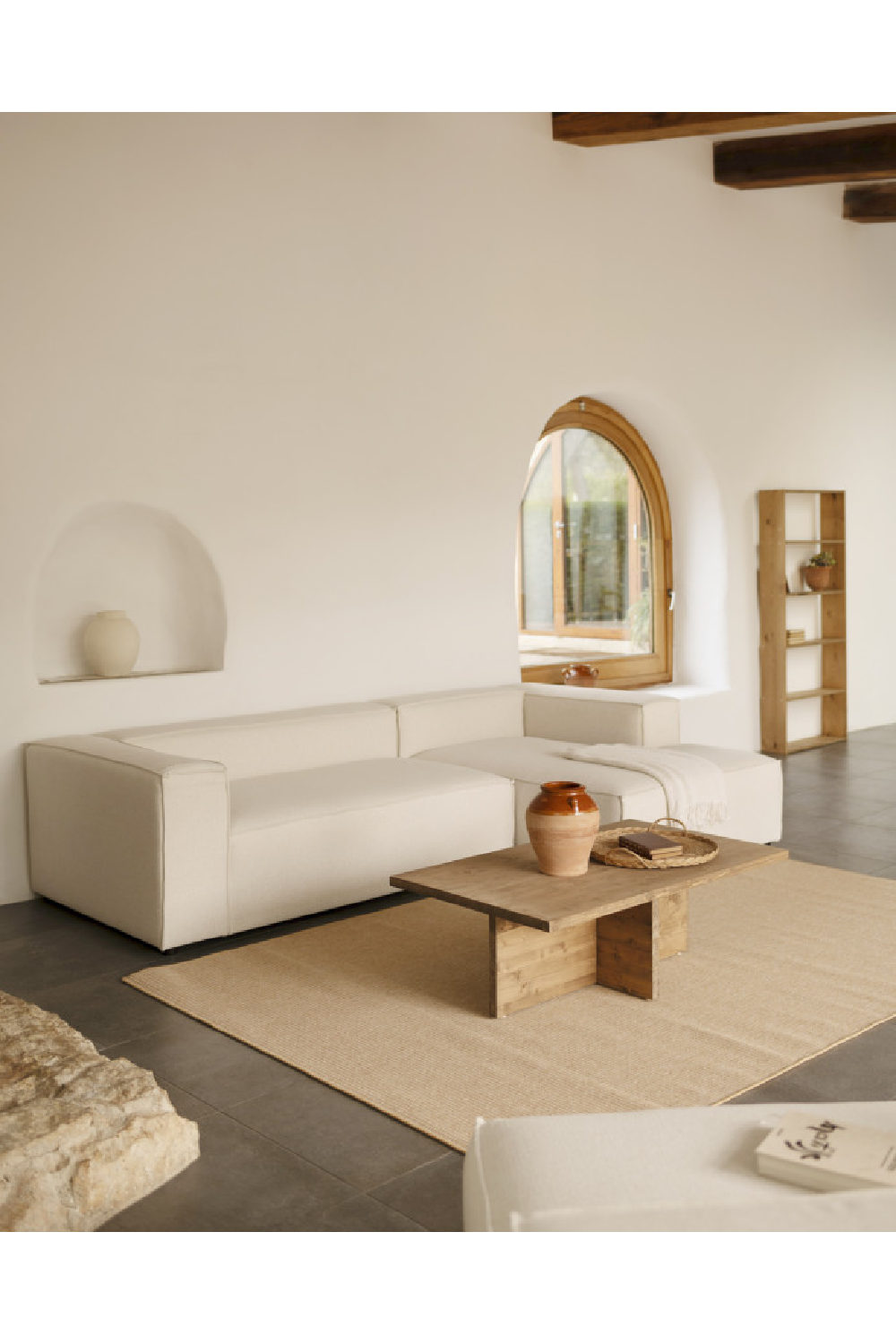 Rectangular Solid Wood Coffee Table | Decowood Tena | Oroa.com