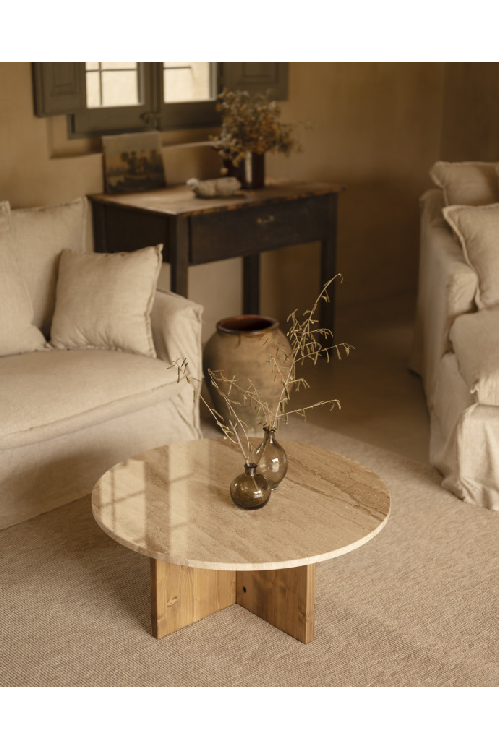 Round Marble Coffee Table | Decowood Tuscany | Oroa.com