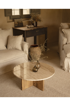 Round Marble Coffee Table | Decowood Tuscany | Oroa.com