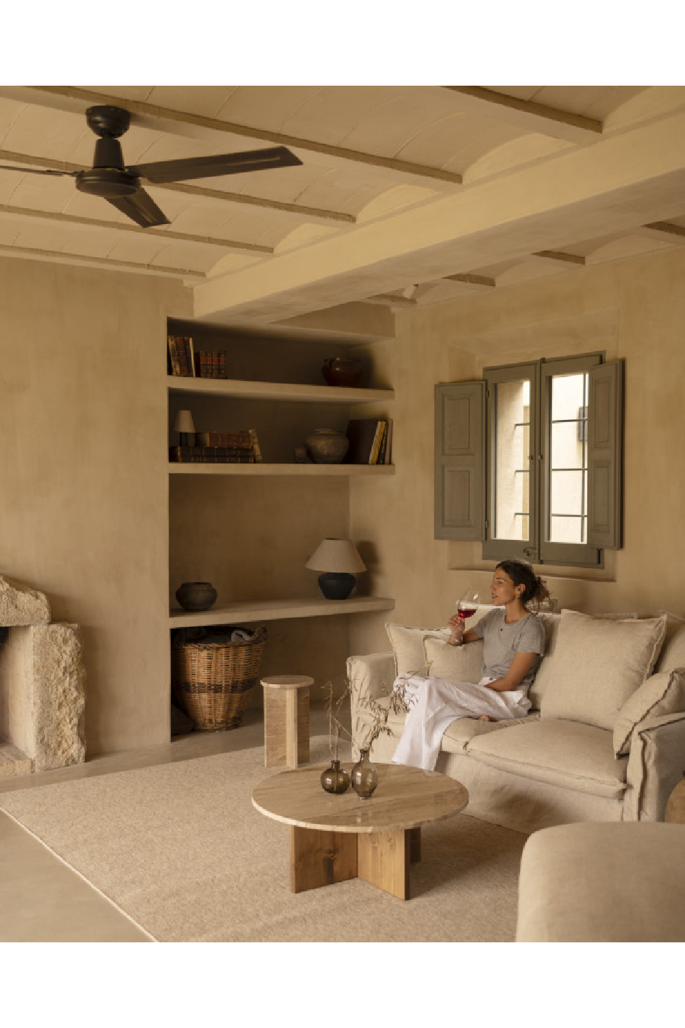 Round Marble Coffee Table | Decowood Tuscany | Oroa.com