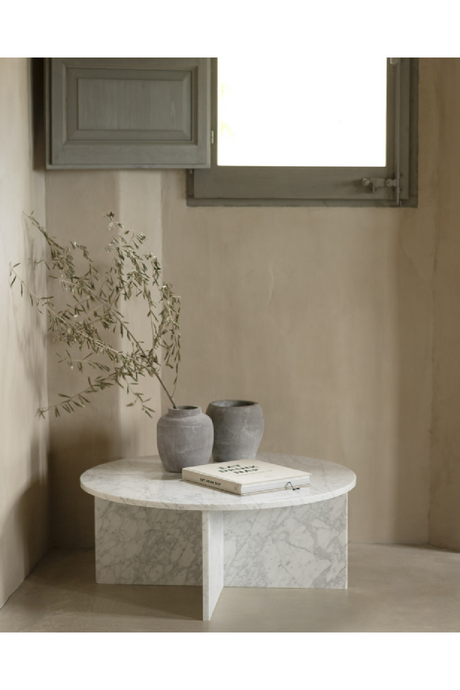 Round Marble Coffee Table | Decowood Tuscany | Oroa.com