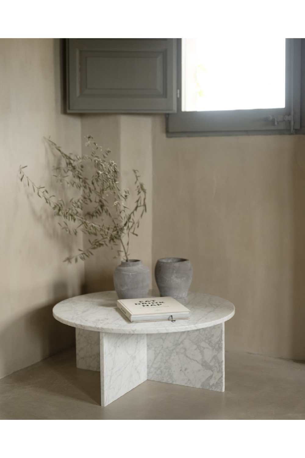 Round Marble Coffee Table | Decowood Tuscany | Oroa.com