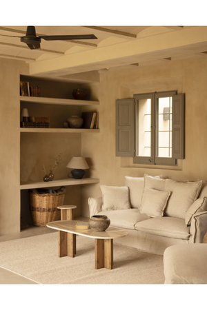 Oval Marble Coffee Table | Decowood Tuscany | Oroa.com