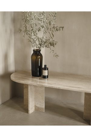 Oval Marble Coffee Table | Decowood Tuscany | Oroa.com