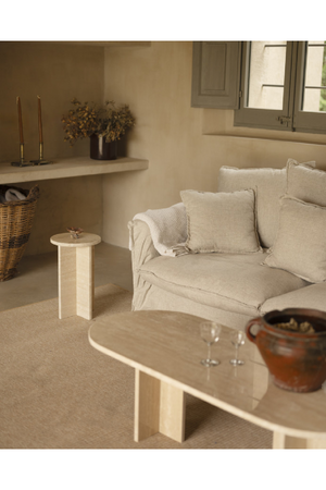 Round Marble Side Table | Decowood Tuscany | Oroa.com