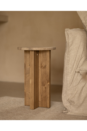 Round Marble Side Table | Decowood Tuscany | Oroa.com