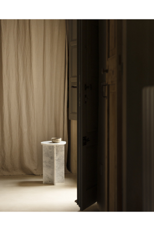 Round Marble Side Table | Decowood Tuscany | Oroa.com