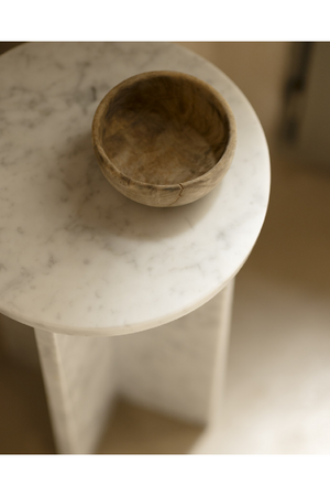 Round Marble Side Table | Decowood Tuscany | Oroa.com