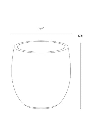 Modern European furniture - Black Concrete Indoor/Outdoor Planter - www.oroa.com