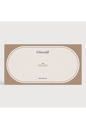 Oblong Glass Tray | Ethnicraft Black Organic | Oroa.com