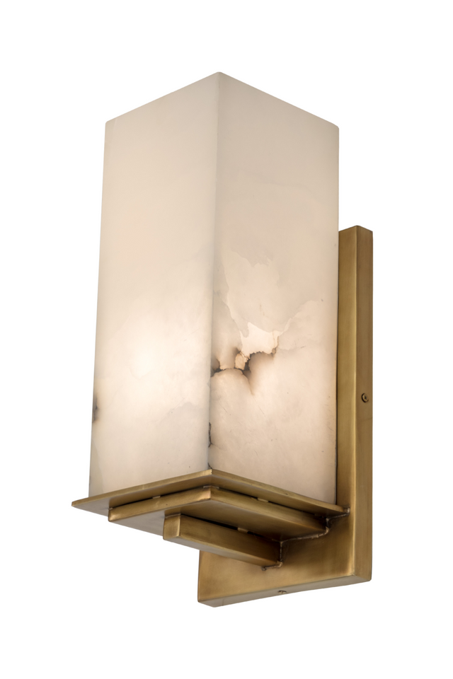 Alabaster Block Wall Lamp | Splendido Kinu | Oroa.com