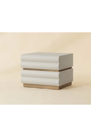 Modern European furniture - Tiered 2-Drawer Nightstand - www.oroa.com