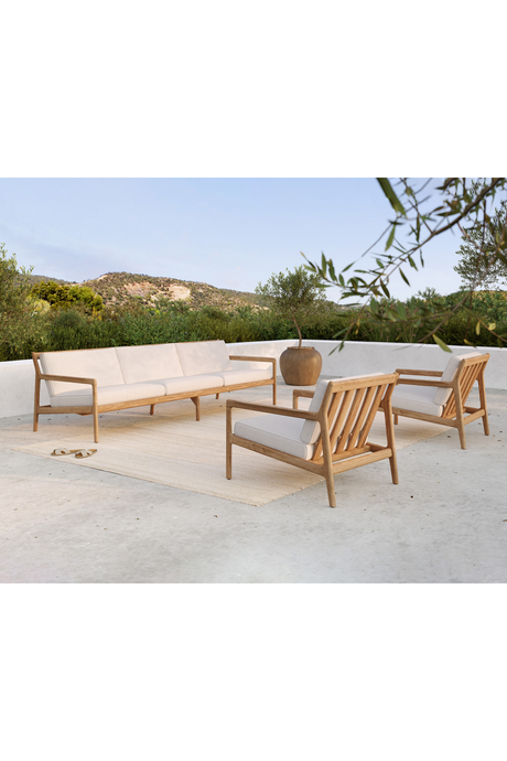 Teak 3+ Seater Outdoor Sofa – Jack – teak finish alternate view 23