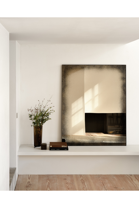 Rectangular Wall Mirror – material finish rear view