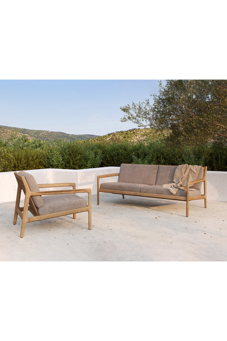 Teak Framed Outdoor Sofa – Jack – teak finish alternate view 14